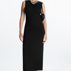 COS Slim-Fit Scuba Midi Dress